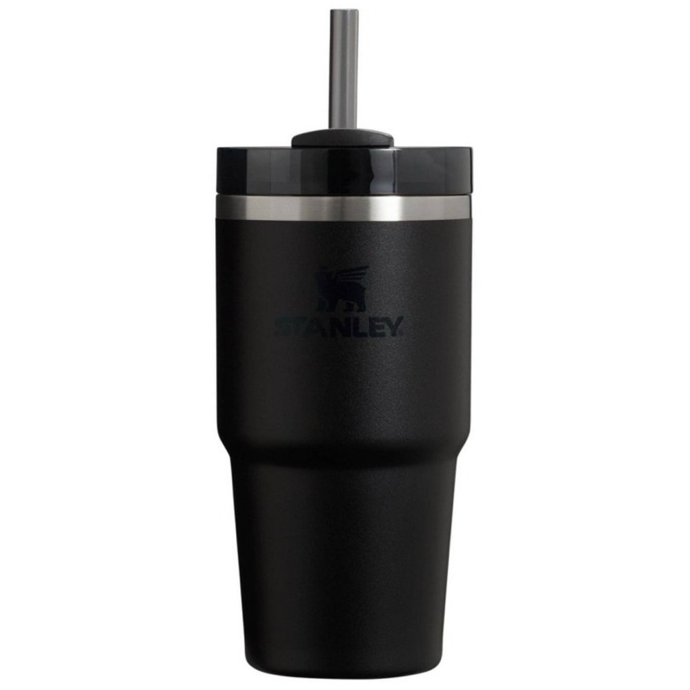 Stanley Quencher H2.0 FlowState Black Tumbler with Straw 20oz NWT
